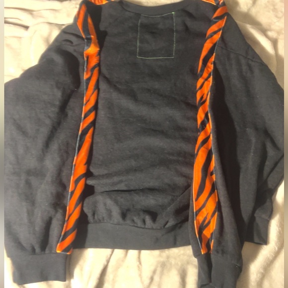 Aviator Nation L Sweatshirt Black // Tiger Stripe - Picture 3 of 5